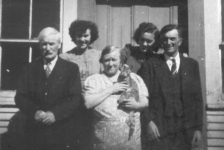 529: l-r Denis Patrick McCarthy, Cede McCarthy, Julia (Reddy) McCarthy, Anne McCarthy, J V McCarthy.  (circa 1944)  - Denis son of James McCarthy &amp;amp; Sarah Connor, married Sarah Withers; James son of Thomas  McCarthy &amp;amp; Anastasia Fitzgerald, married Julia Reddy; Mercedes and Anastasia daughters of  James &amp;amp; Julia